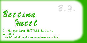 bettina huttl business card